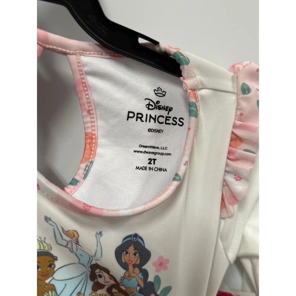 Disney Princess 2t Swim Rash Guard & Ruffle Bottoms - Picture 7 of 8